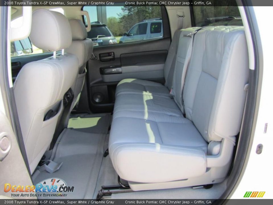 2008 Toyota Tundra X-SP CrewMax Super White / Graphite Gray Photo #13