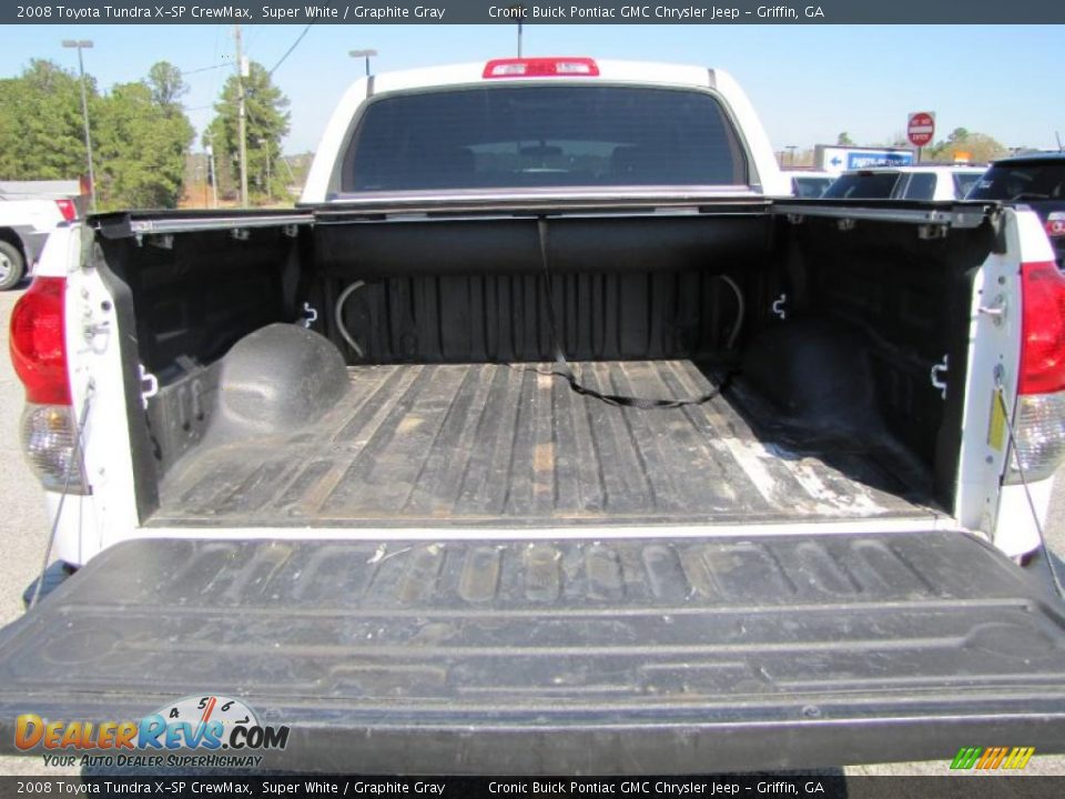 2008 Toyota Tundra X-SP CrewMax Super White / Graphite Gray Photo #14