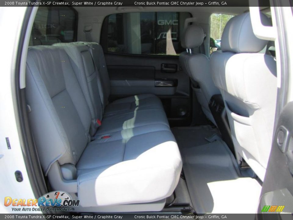 2008 Toyota Tundra X-SP CrewMax Super White / Graphite Gray Photo #16