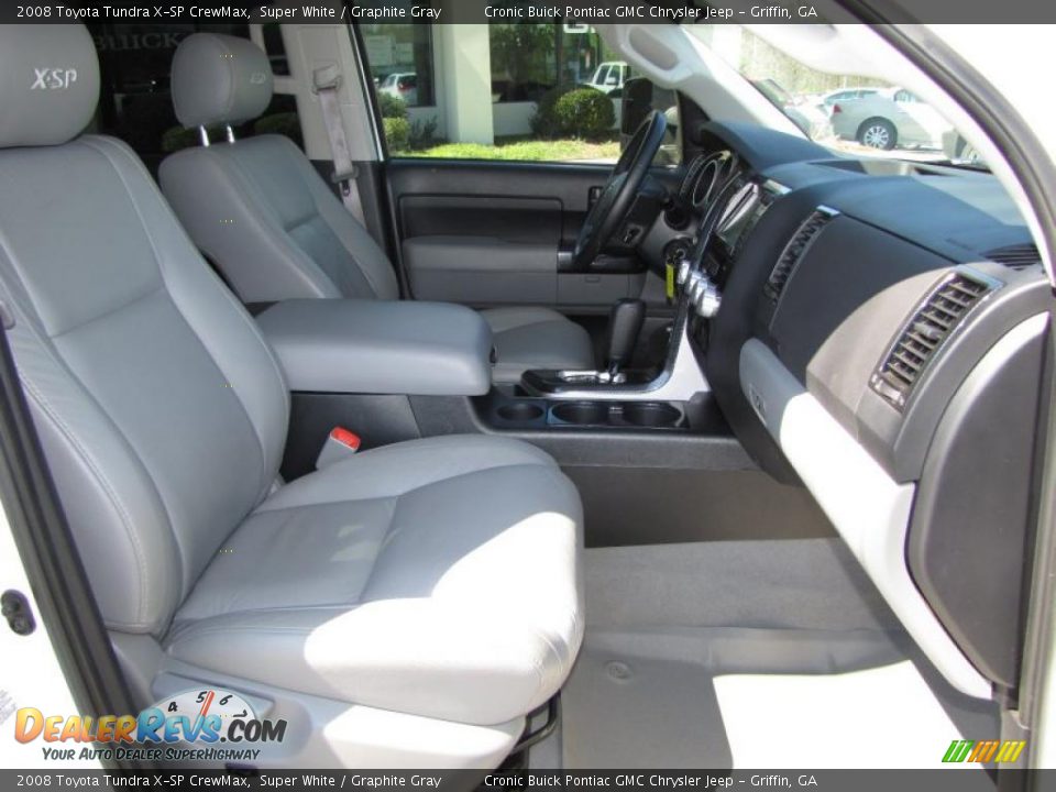 2008 Toyota Tundra X-SP CrewMax Super White / Graphite Gray Photo #17