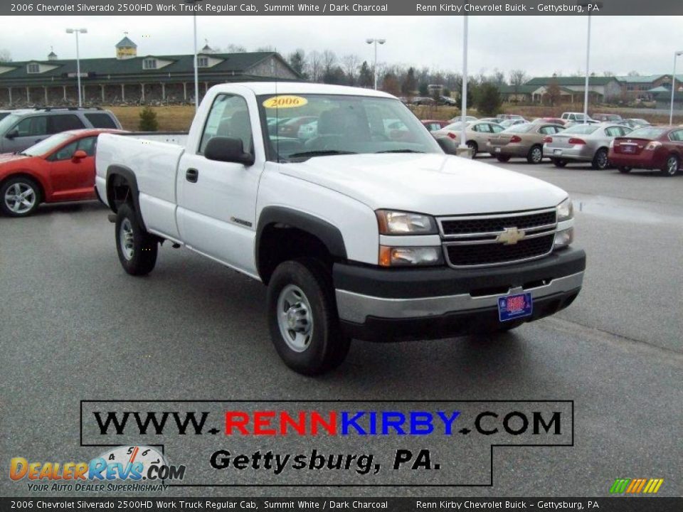 2006 Chevrolet Silverado 2500HD Work Truck Regular Cab Summit White / Dark Charcoal Photo #1