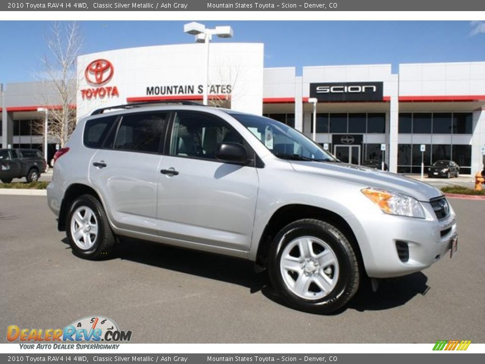 2010 Toyota RAV4 I4 4WD Classic Silver Metallic / Ash Gray Photo #1