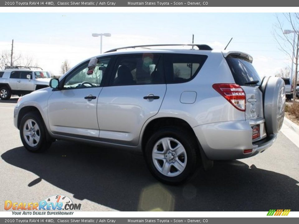 2010 Toyota RAV4 I4 4WD Classic Silver Metallic / Ash Gray Photo #4