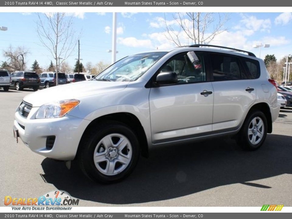 2010 Toyota RAV4 I4 4WD Classic Silver Metallic / Ash Gray Photo #5