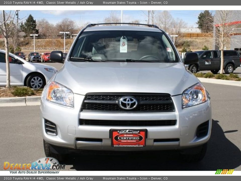 2010 Toyota RAV4 I4 4WD Classic Silver Metallic / Ash Gray Photo #6