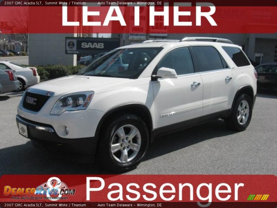 2007 GMC Acadia SLT Summit White / Titanium Photo #1