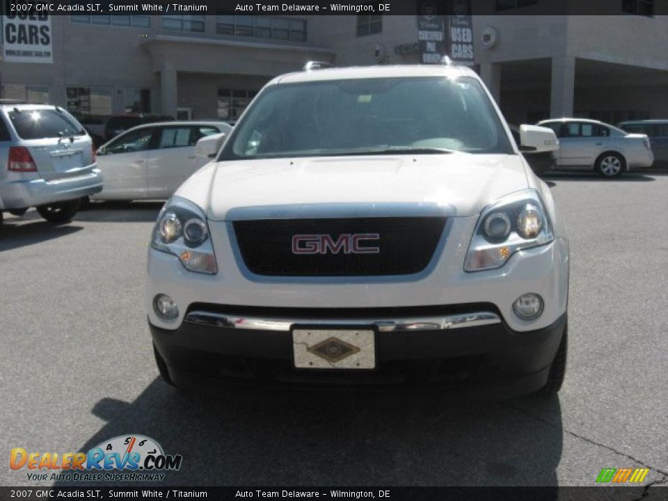 2007 GMC Acadia SLT Summit White / Titanium Photo #3