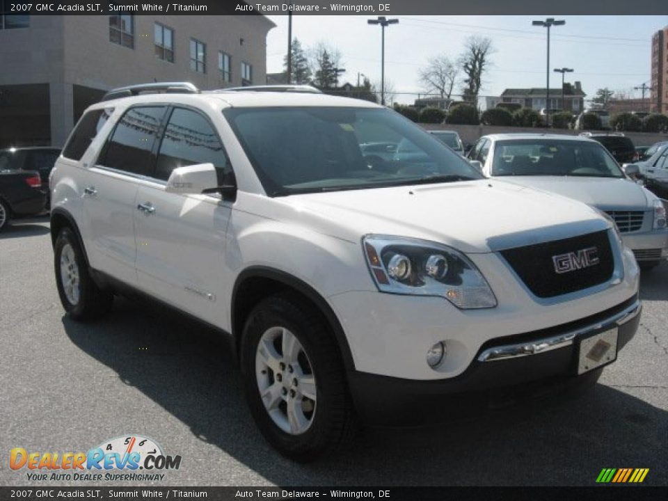 2007 GMC Acadia SLT Summit White / Titanium Photo #4