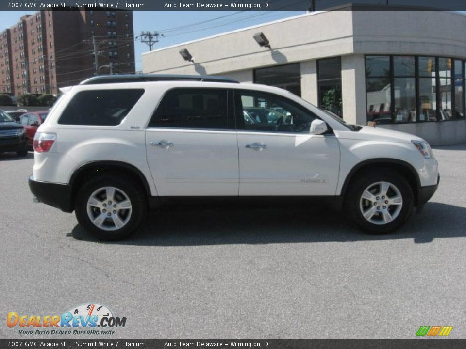 2007 GMC Acadia SLT Summit White / Titanium Photo #5
