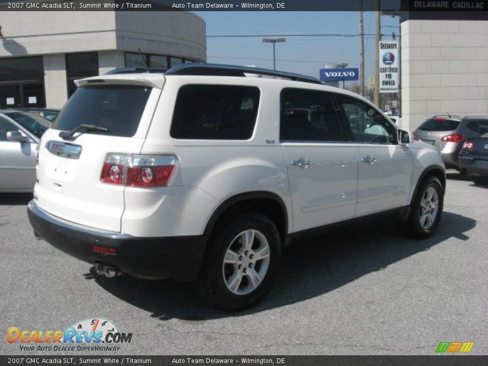 2007 GMC Acadia SLT Summit White / Titanium Photo #6