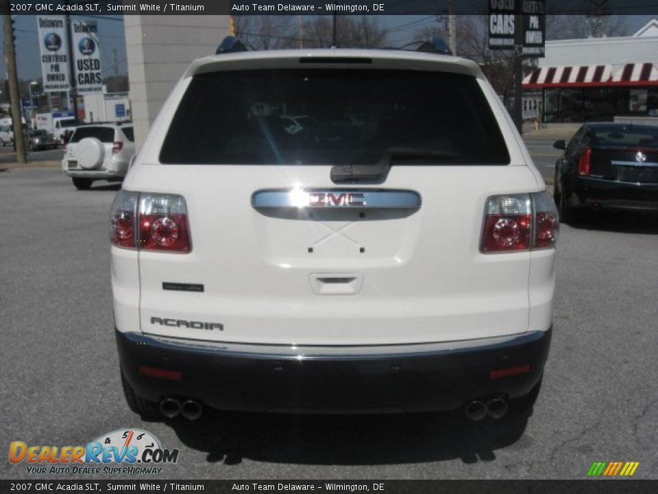 2007 GMC Acadia SLT Summit White / Titanium Photo #7