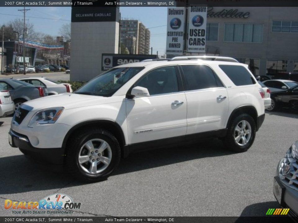 2007 GMC Acadia SLT Summit White / Titanium Photo #11