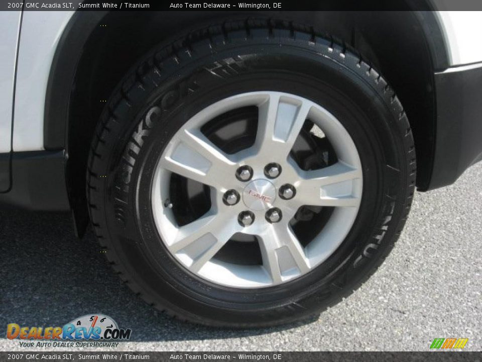2007 GMC Acadia SLT Summit White / Titanium Photo #12