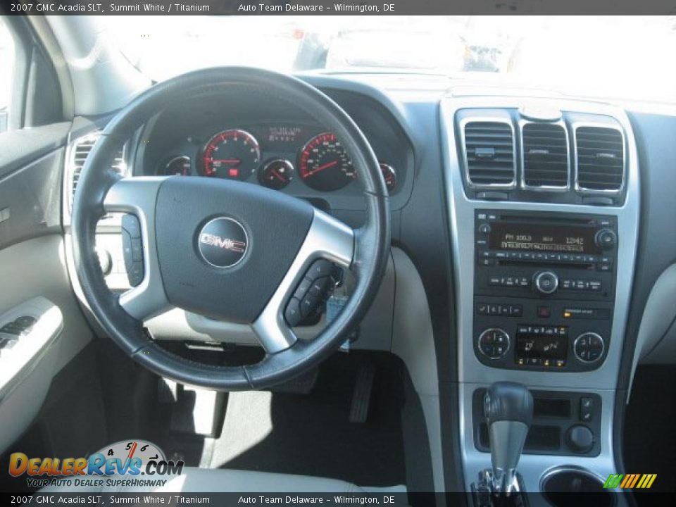 2007 GMC Acadia SLT Summit White / Titanium Photo #13