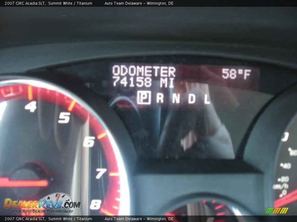 2007 GMC Acadia SLT Summit White / Titanium Photo #15