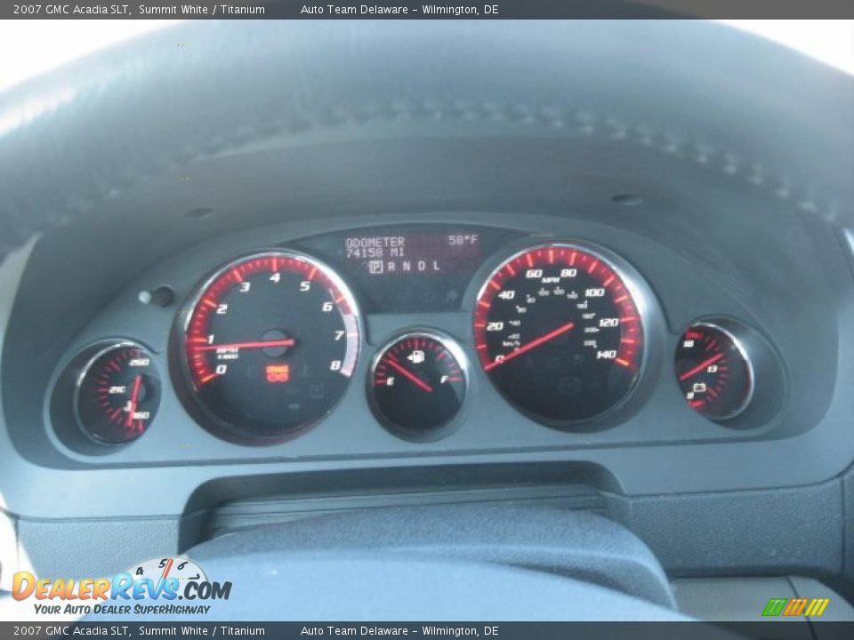 2007 GMC Acadia SLT Summit White / Titanium Photo #16