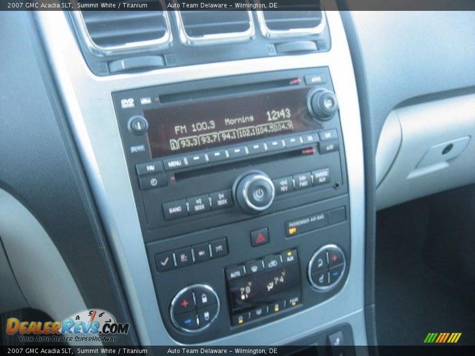 2007 GMC Acadia SLT Summit White / Titanium Photo #17