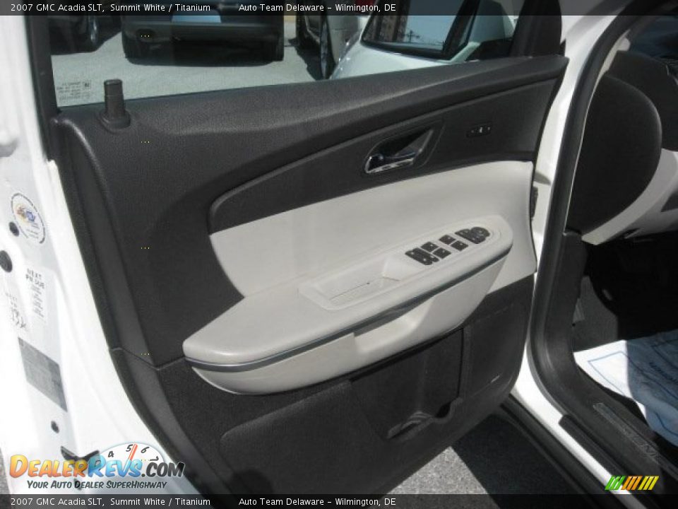 2007 GMC Acadia SLT Summit White / Titanium Photo #23