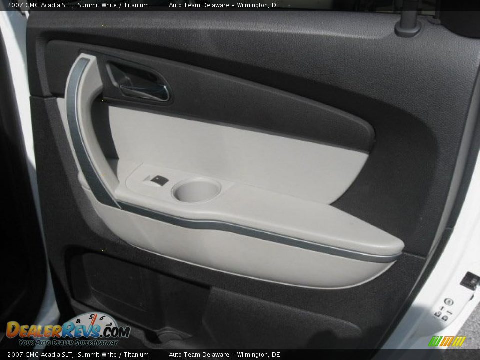 2007 GMC Acadia SLT Summit White / Titanium Photo #25