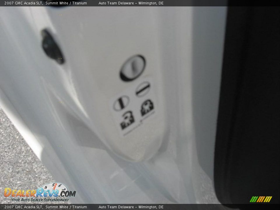 2007 GMC Acadia SLT Summit White / Titanium Photo #27