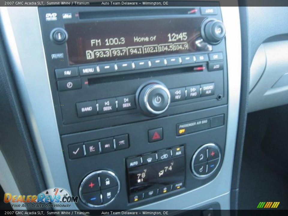 2007 GMC Acadia SLT Summit White / Titanium Photo #32