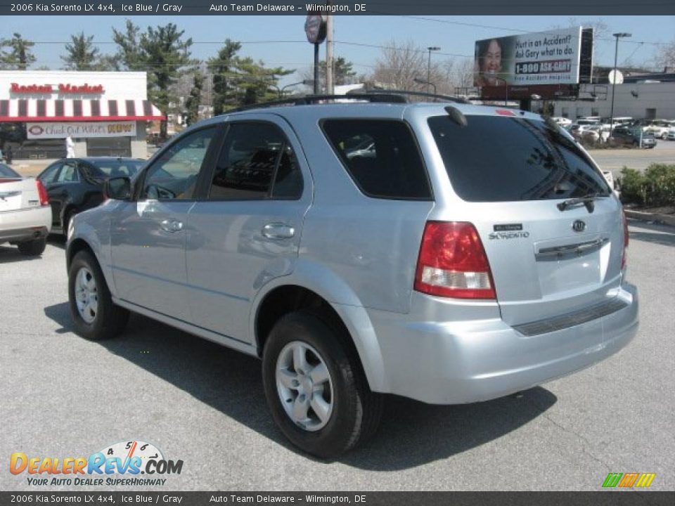 2006 Kia Sorento LX 4x4 Ice Blue / Gray Photo #9