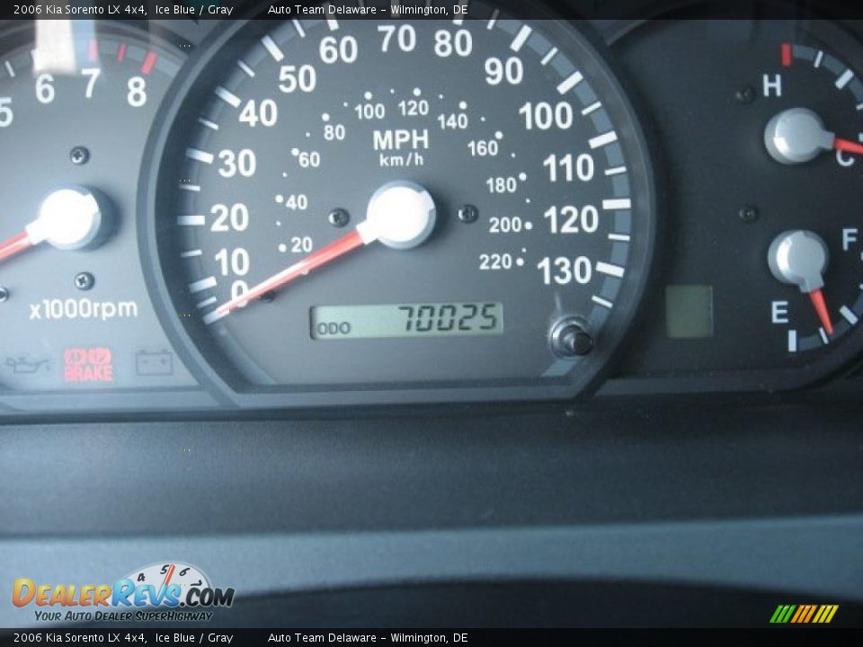 2006 Kia Sorento LX 4x4 Ice Blue / Gray Photo #14