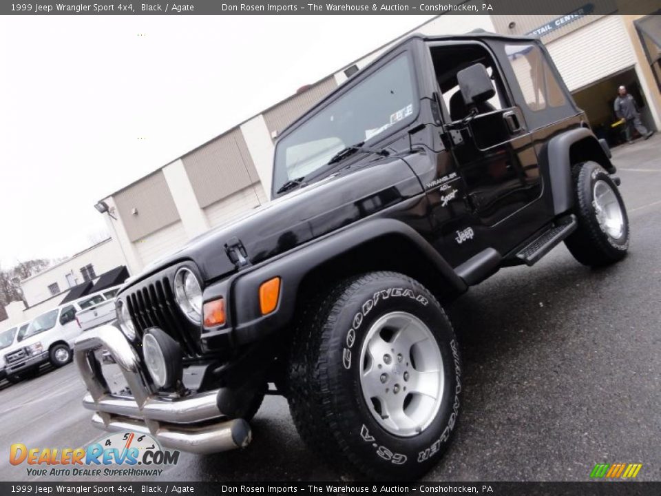 1999 Jeep Wrangler Sport 4x4 Black / Agate Photo #1