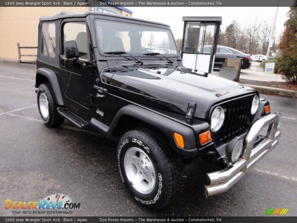 1999 Jeep Wrangler Sport 4x4 Black / Agate Photo #4