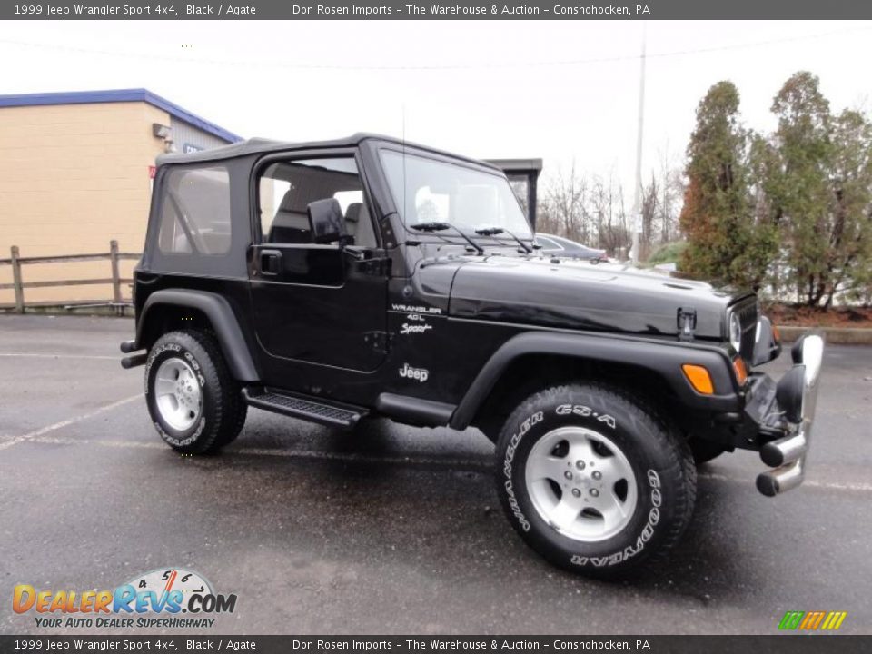 1999 Jeep Wrangler Sport 4x4 Black / Agate Photo #6