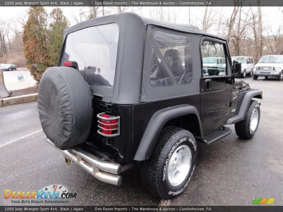 1999 Jeep Wrangler Sport 4x4 Black / Agate Photo #8