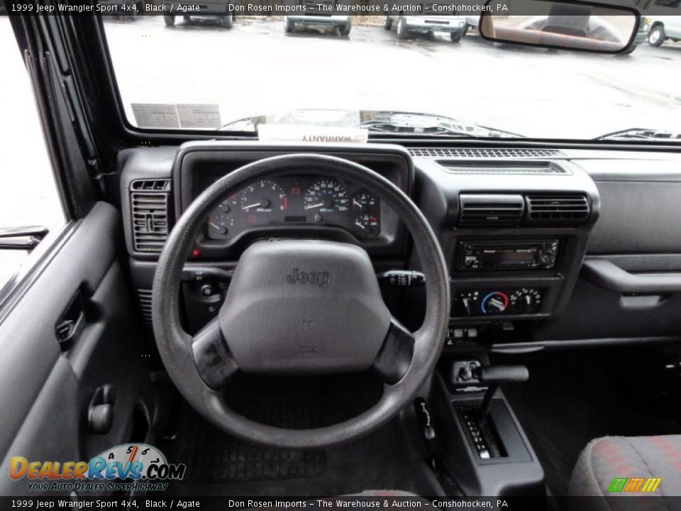 1999 Jeep Wrangler Sport 4x4 Black / Agate Photo #22