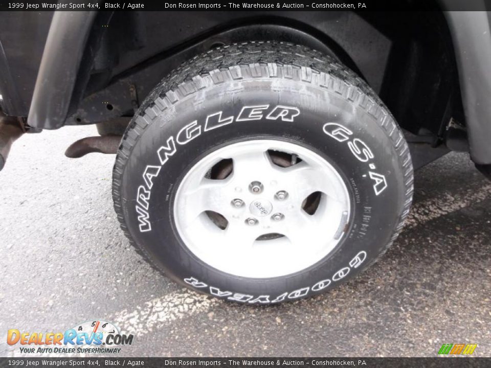 1999 Jeep Wrangler Sport 4x4 Black / Agate Photo #25
