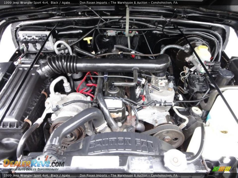 1999 Jeep Wrangler Sport 4x4 4.0 Liter OHV 12-Valve Inline 6 Cylinder Engine Photo #28