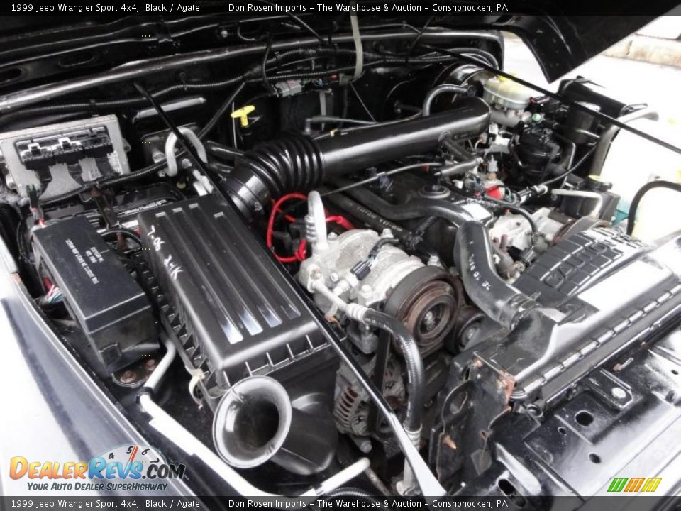 1999 Jeep Wrangler Sport 4x4 4.0 Liter OHV 12-Valve Inline 6 Cylinder Engine Photo #30