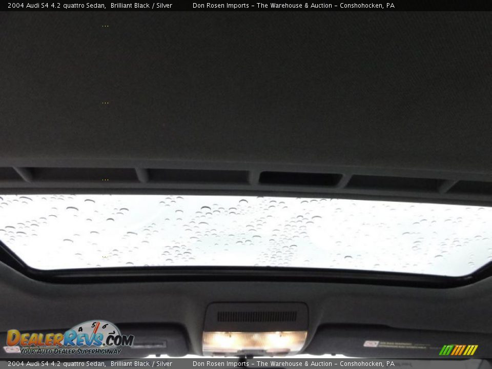2004 Audi S4 4.2 quattro Sedan Brilliant Black / Silver Photo #28