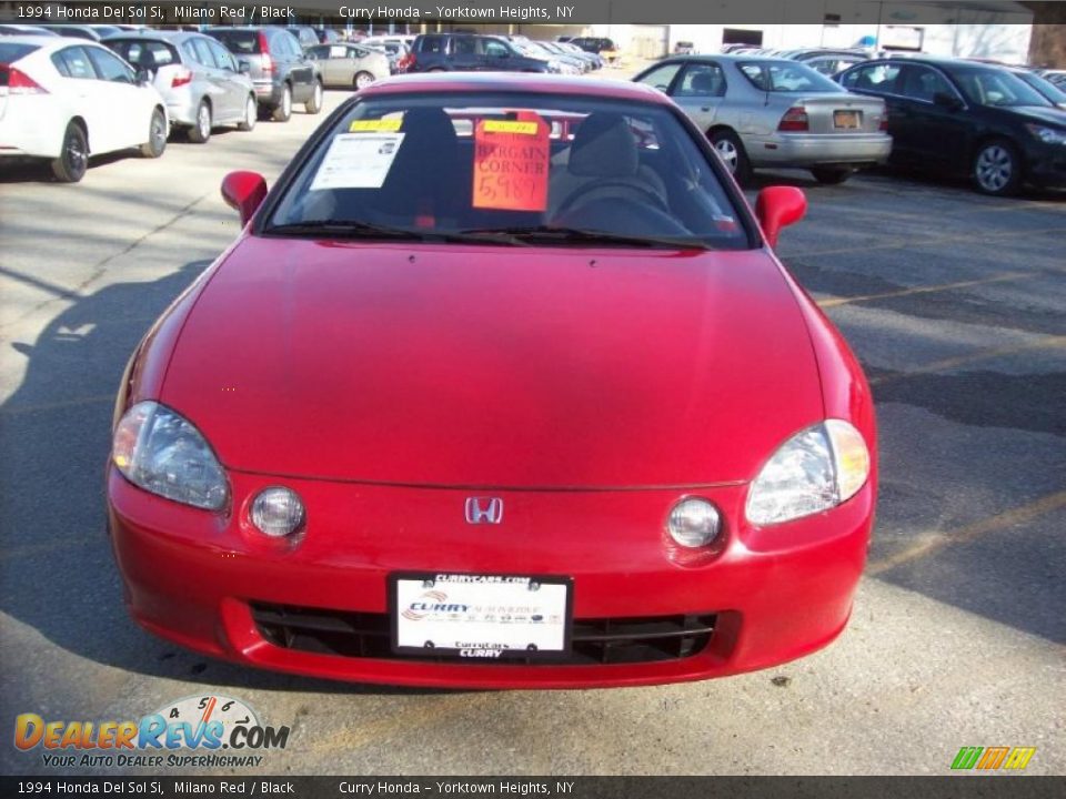 1994 Honda Del Sol Si Milano Red / Black Photo #3