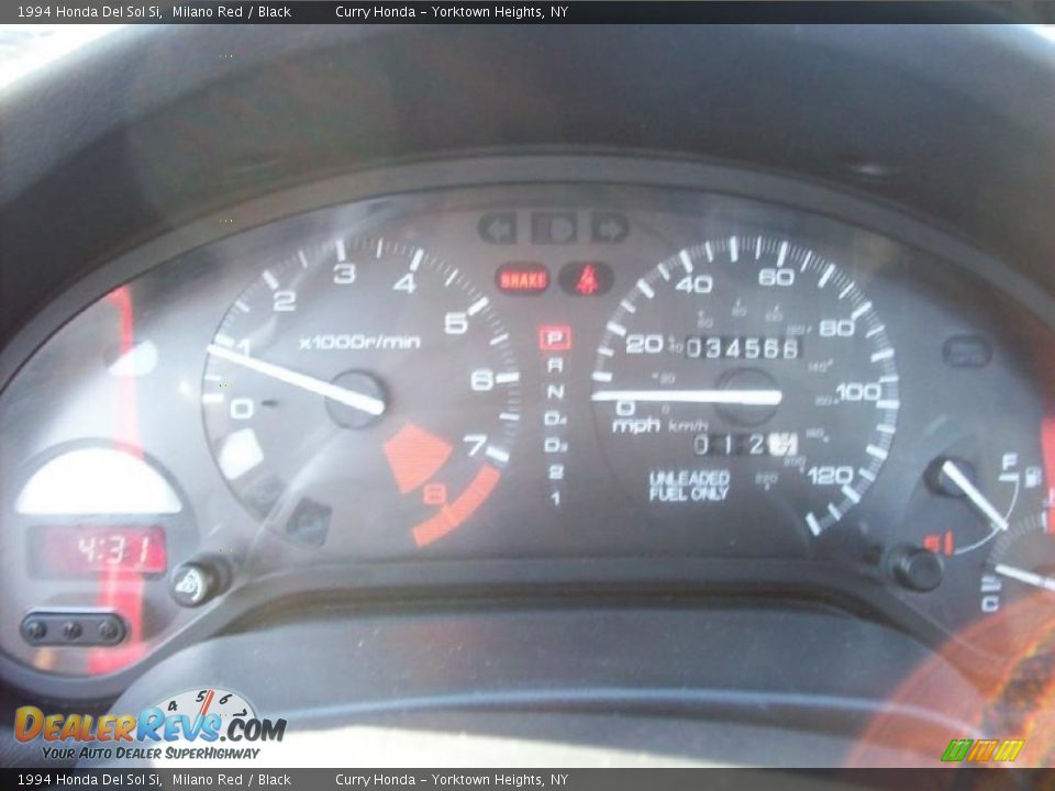 1994 Honda Del Sol Si Gauges Photo #16