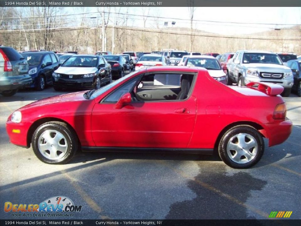 1994 Honda Del Sol Si Milano Red / Black Photo #21