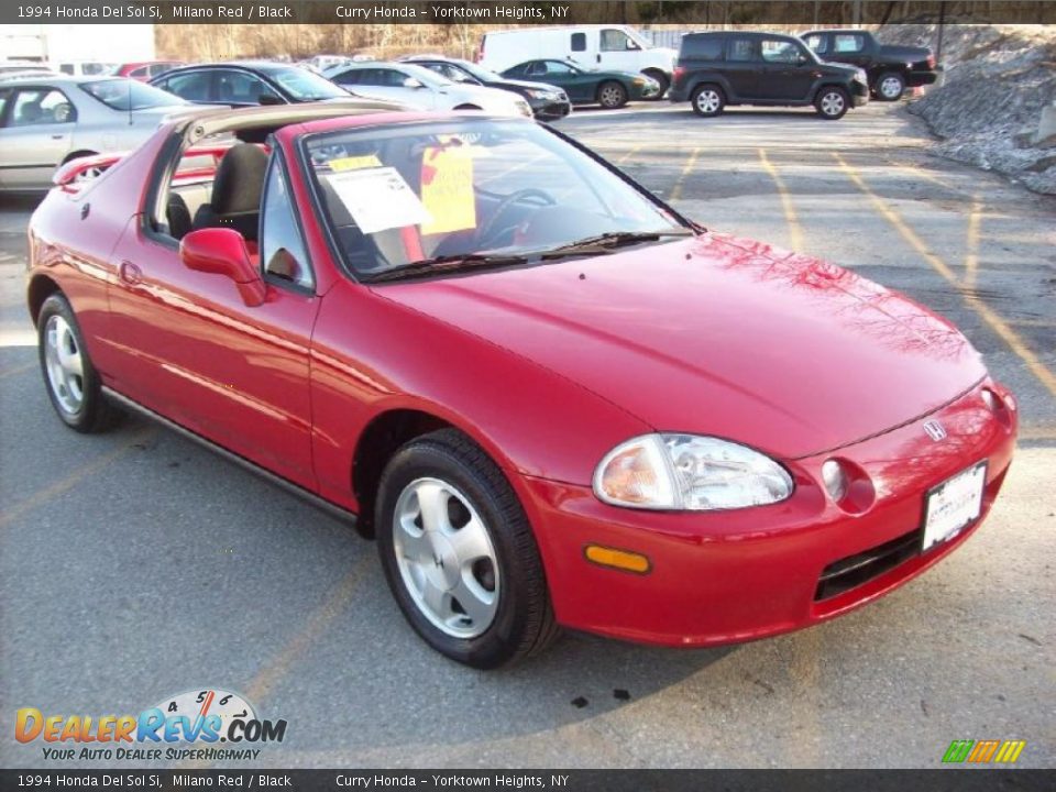 1994 Honda Del Sol Si Milano Red / Black Photo #23