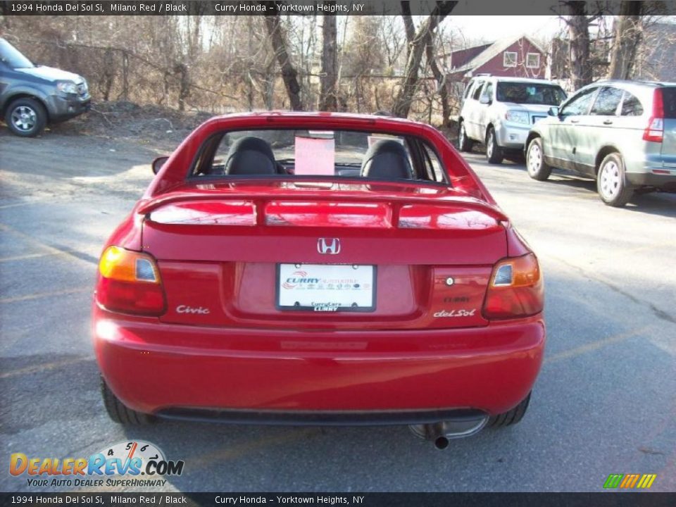 1994 Honda Del Sol Si Milano Red / Black Photo #26