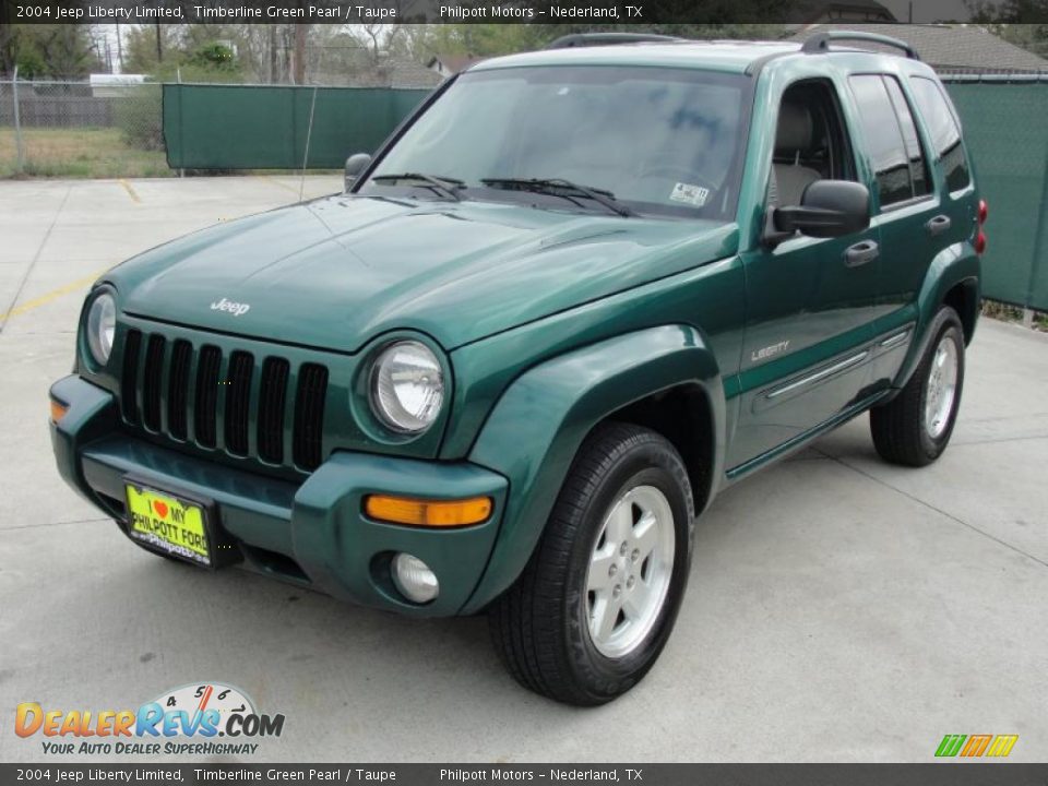 2004 Jeep Liberty Limited Timberline Green Pearl / Taupe Photo #7