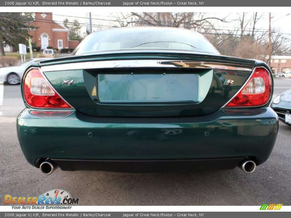 2008 Jaguar XJ XJR Emerald Fire Metallic / Barley/Charcoal Photo #4