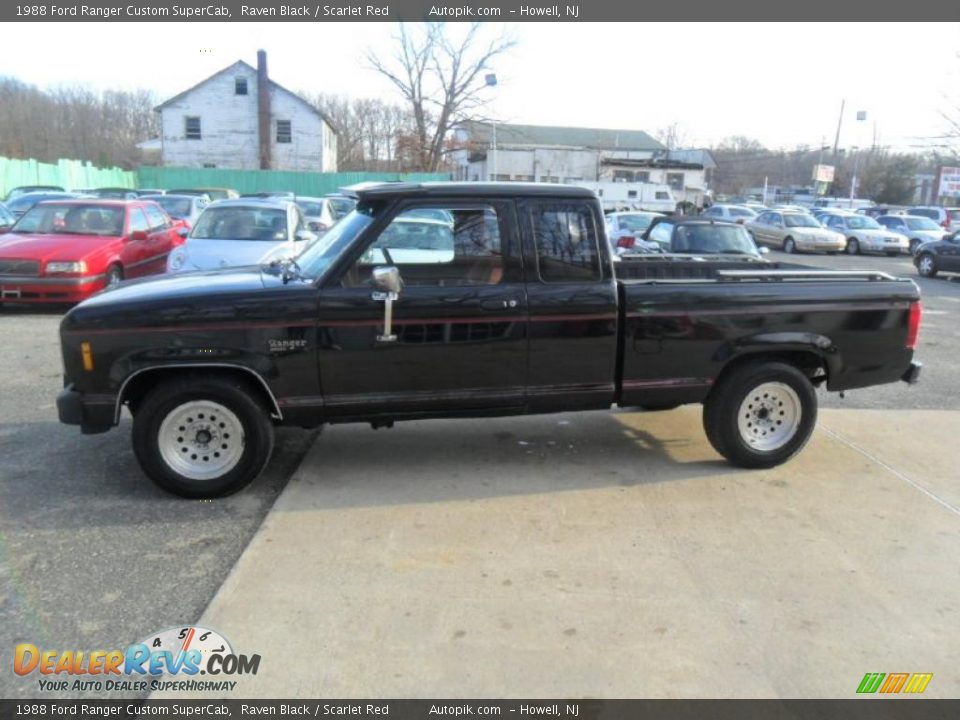 Raven Black 1988 Ford Ranger Custom SuperCab Photo #4