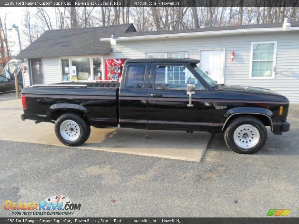 Raven Black 1988 Ford Ranger Custom SuperCab Photo #5