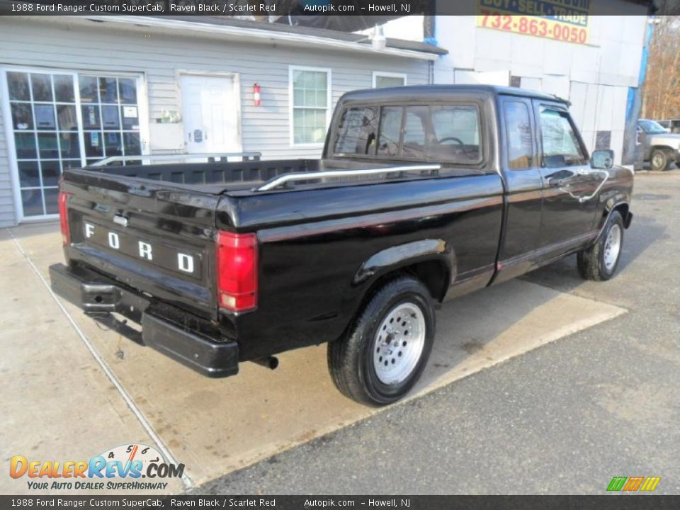 Raven Black 1988 Ford Ranger Custom SuperCab Photo #8