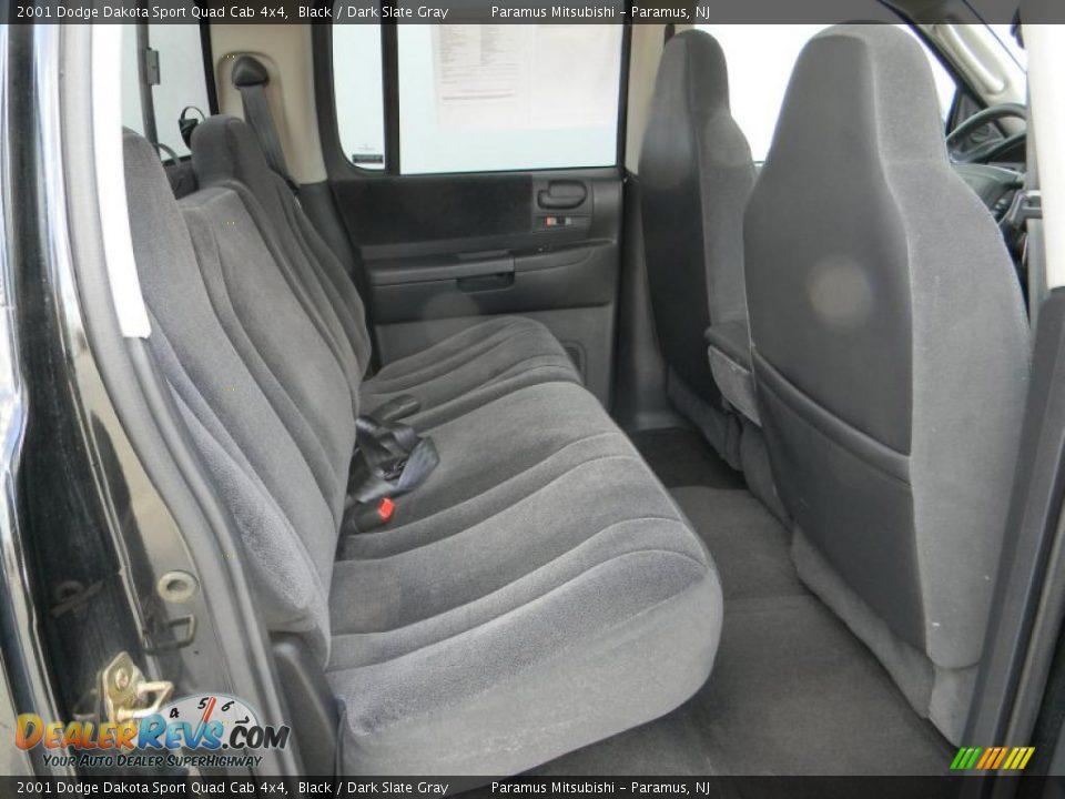 Dark Slate Gray Interior 2001 Dodge Dakota Sport Quad Cab 4x4 Photo 16