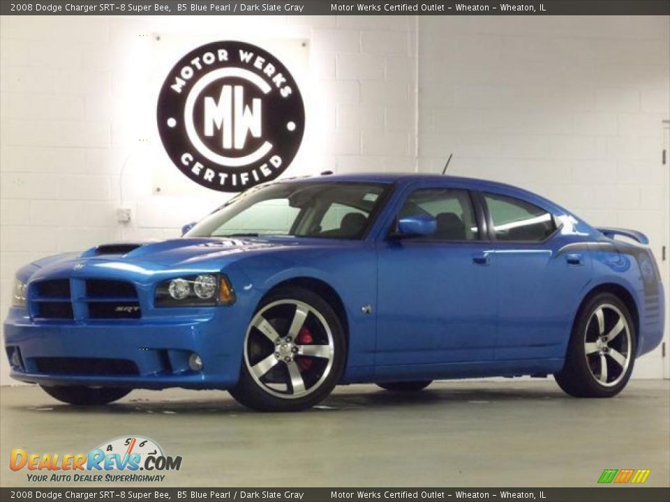 2008 Dodge Charger SRT-8 Super Bee B5 Blue Pearl / Dark Slate Gray Photo #1