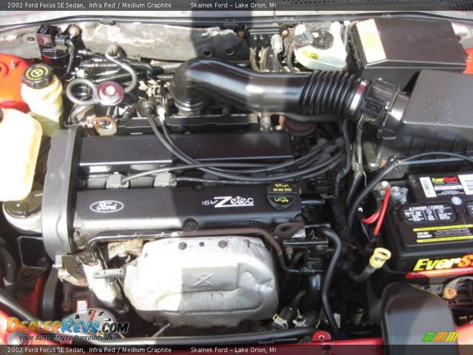 2002 Ford Focus SE Sedan 2.0 Liter DOHC 16-Valve Zetec 4 Cylinder Engine Photo #30