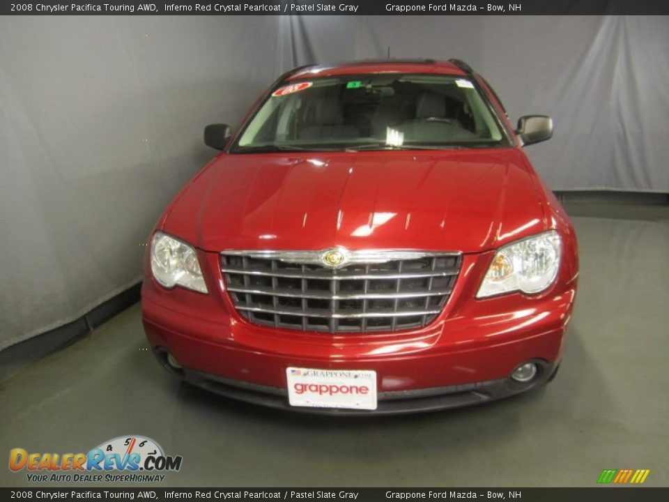 2008 Chrysler Pacifica Touring AWD Inferno Red Crystal Pearlcoat / Pastel Slate Gray Photo #2